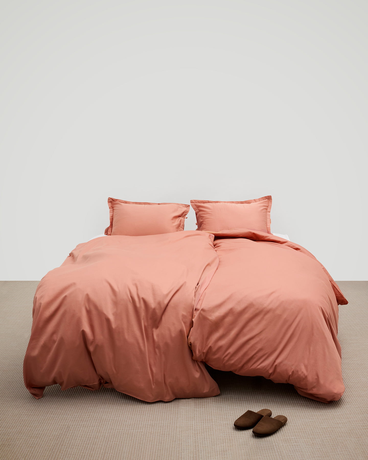 Pussilakanasetti Vidd - Pink Terracotta ryhmässä Lakanat / Pussilakanat @ A L V A (1016)