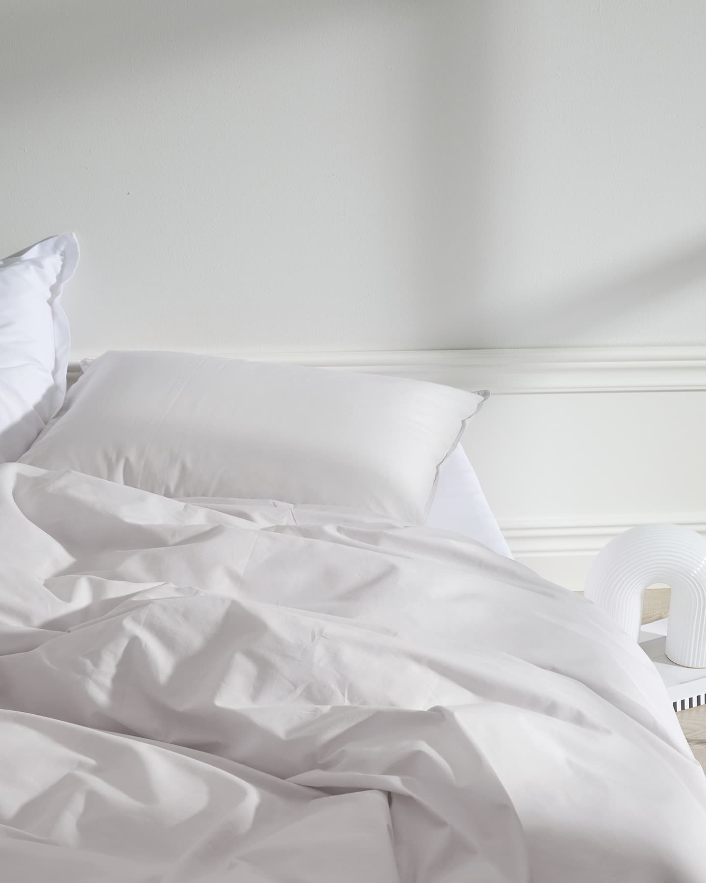 Tyynyliina Nejd Percale - Pearl Grey ryhmässä Lakanat / Tyynyliinat @ A L V A (1147)