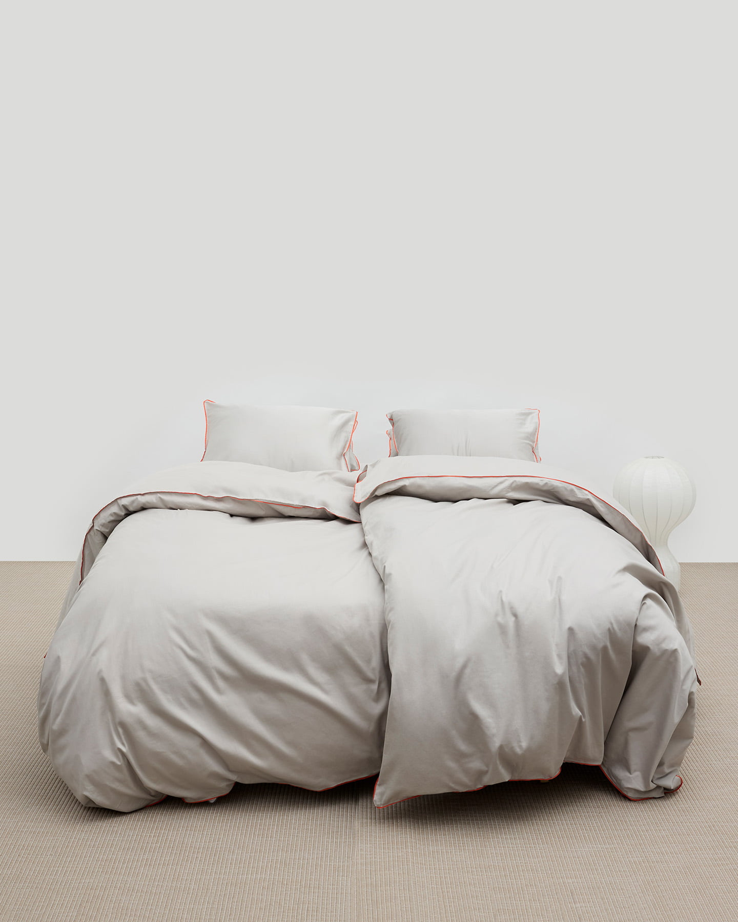 Pussilakanasetti Strimma - Concrete Grey