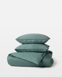 Pussilakanasetti Strimma - Washed Bottle Green