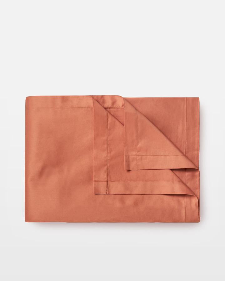 Aluslakana Lind - Pink Terracotta ryhmässä Lakanat / Aluslakanat @ A L V A (1109)
