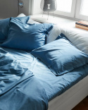 Muotoonommeltu lakana North Sea Blue