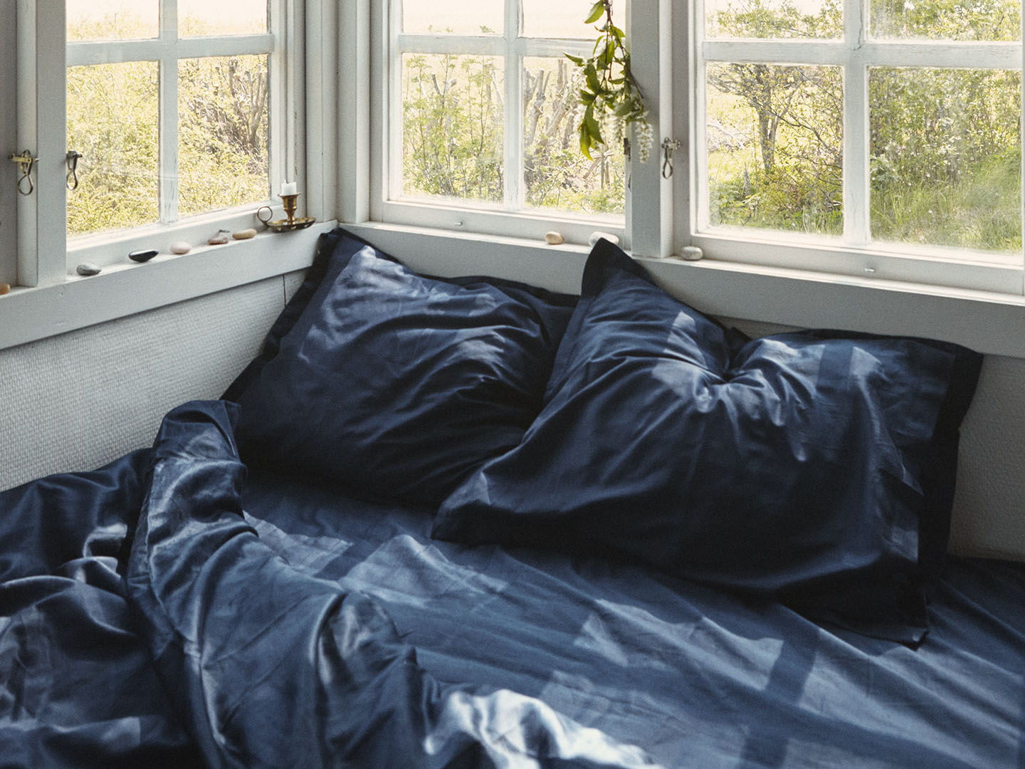 Muotoonommeltu Lakana Lind - Midnight Blue