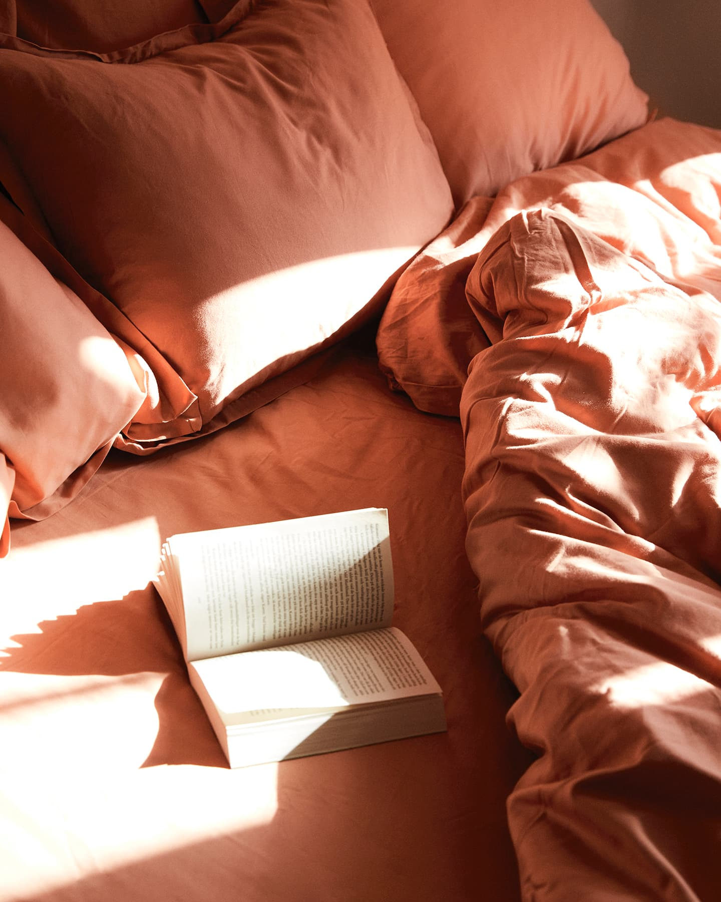 Muotoonommeltu lakana Pink Terracottay