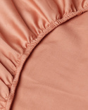 Muotoonommeltu lakana Pink Terracottay