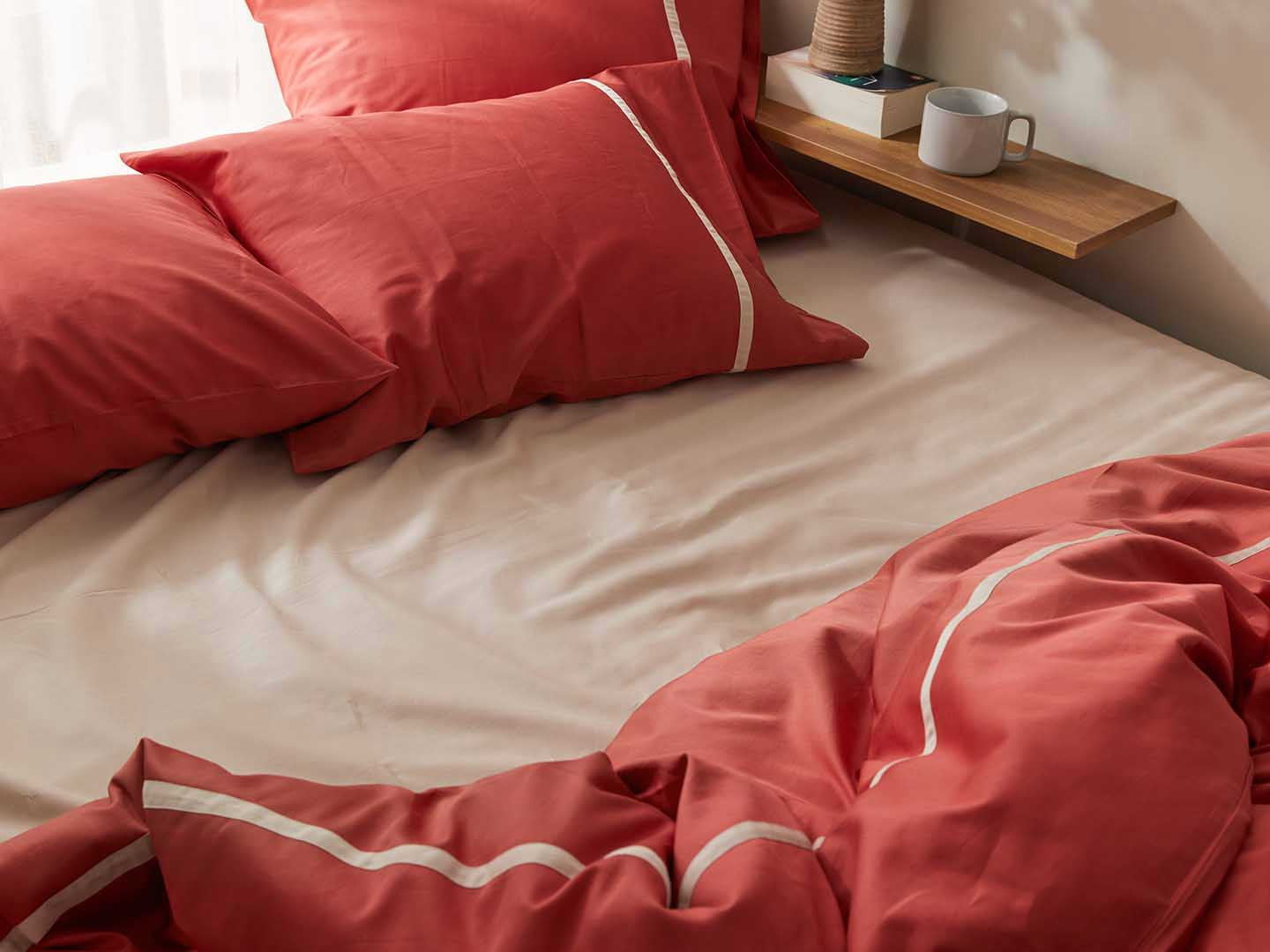 Muotoonommeltu lakana Seashell Beige