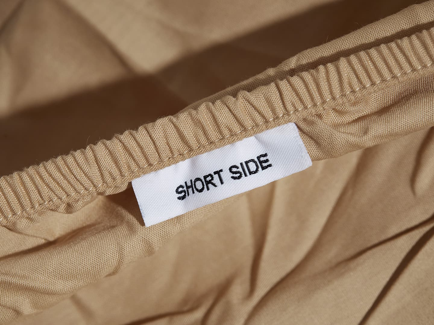 Muotoonommeltu lakana Nejd Percale - Desert Sand