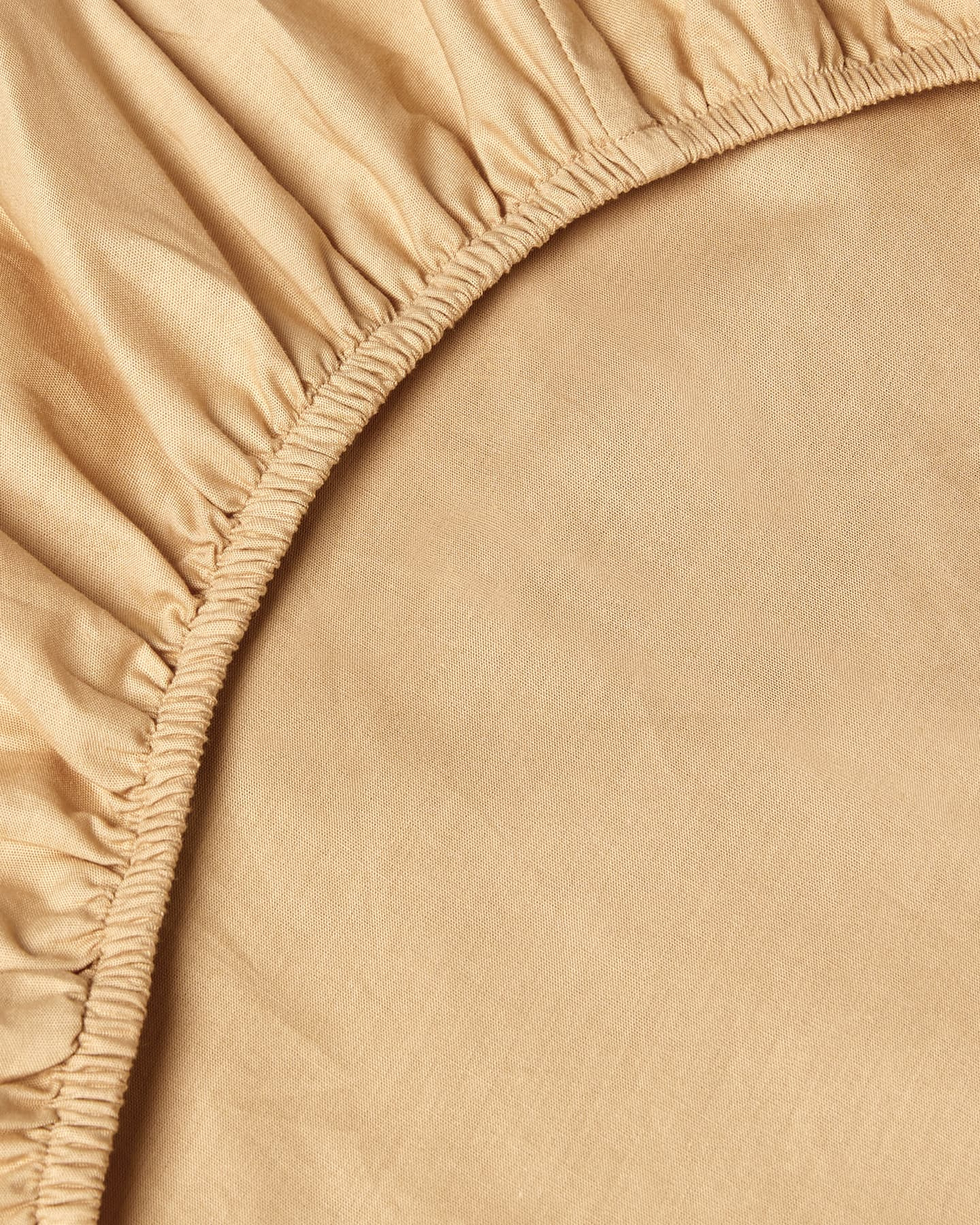 Muotoonommeltu lakana Nejd Percale - Desert Sand