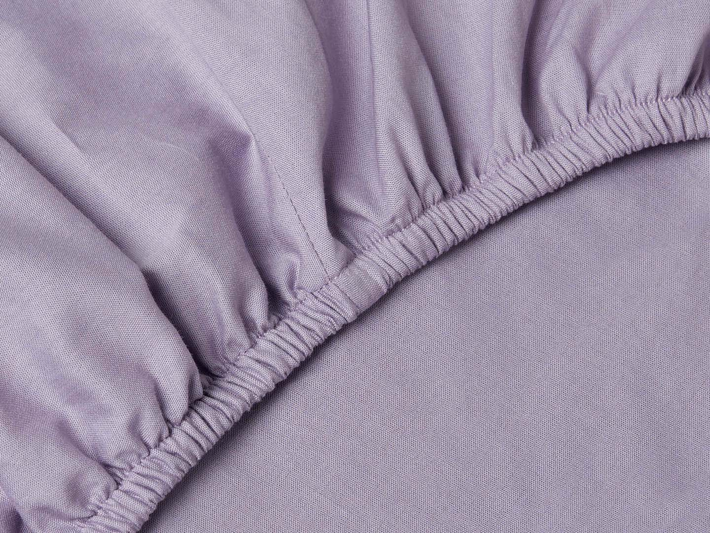 Muotoonommeltu lakana Nejd Percale - Dusty Lilac