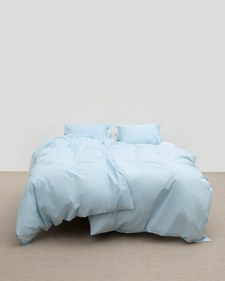 Pussilakanasetti Nejd - Ice Blue ryhmässä Lakanat / Pussilakanat @ A L V A (1183)