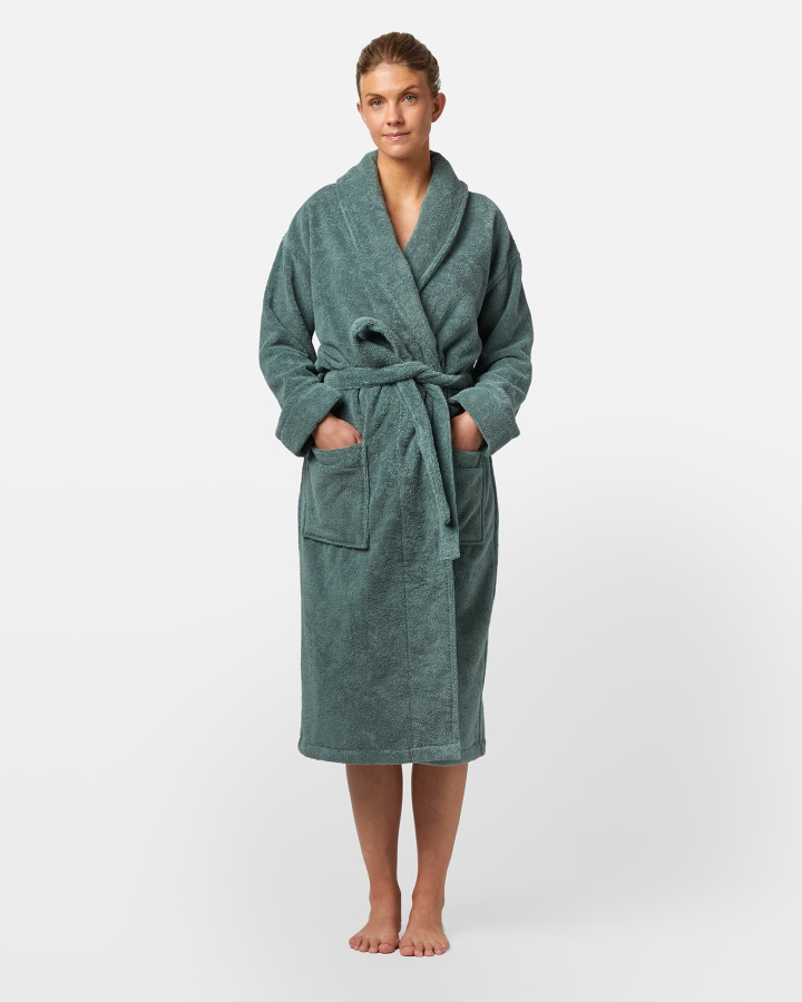 Kylpytakki Essens - Washed Bottle Green ryhmässä Kylpytakit @ A L V A (1200)