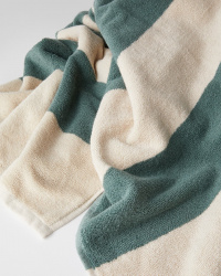 Rantapyyhe Vinda - Seashell Beige / Washed Bottle Green Rantapyyhe Vinda - Seashell Beige / Washed Bottle Green