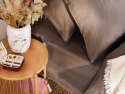 Muotoonommeltu lakana Nejd Percale - Deep Taupe
