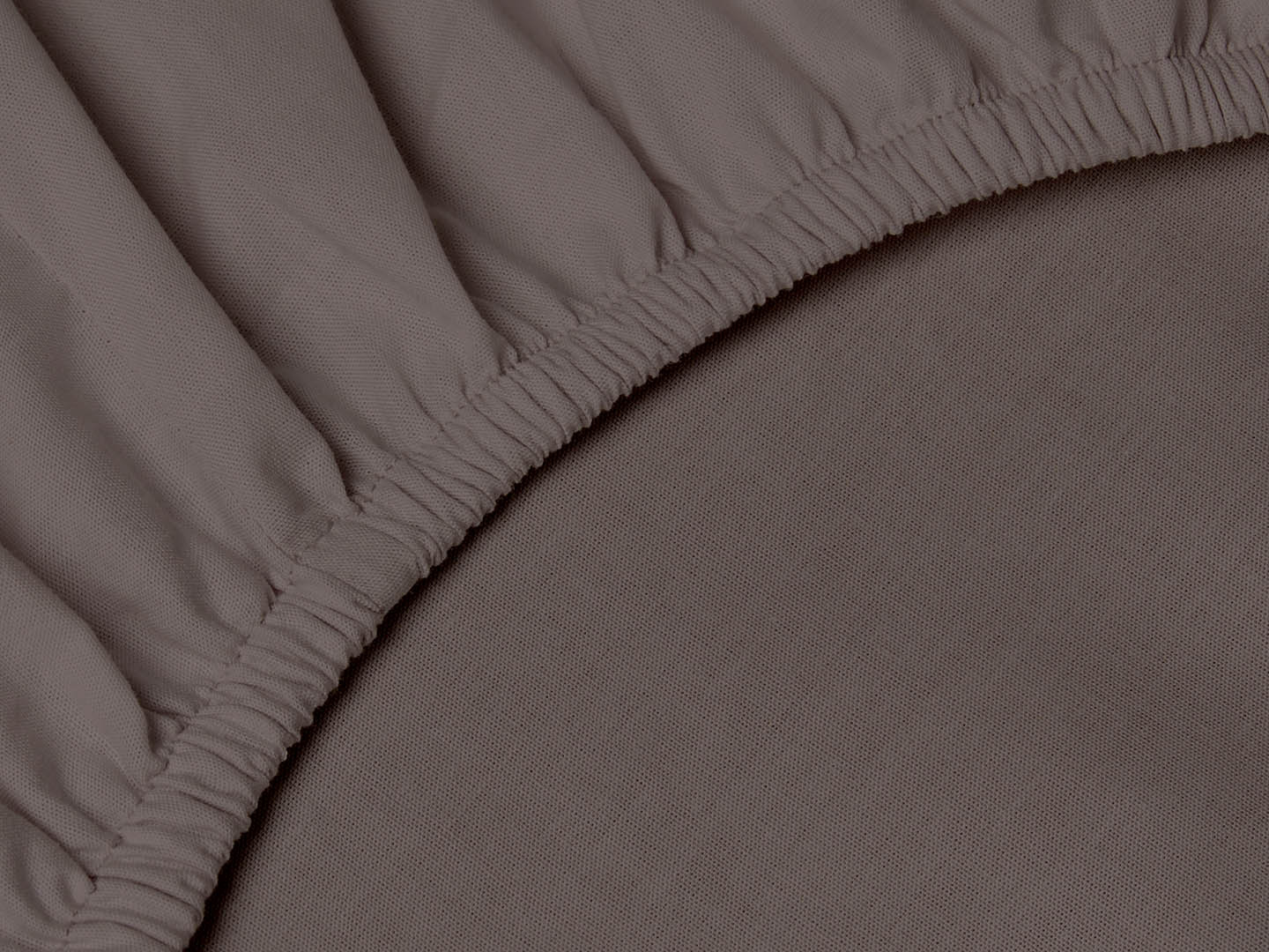 Muotoonommeltu lakana Nejd Percale - Deep Taupe