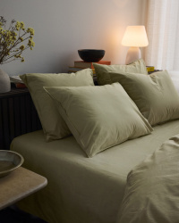 Muotoonommeltu lakana Nejd Percale - Meadow Green Muotoonommeltu lakana Nejd Percale - Meadow Green