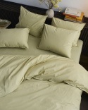 Muotoonommeltu lakana Nejd Percale - Meadow Green