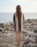 Rantapyyhe Vinda - Seashell Beige / Deep Taupe